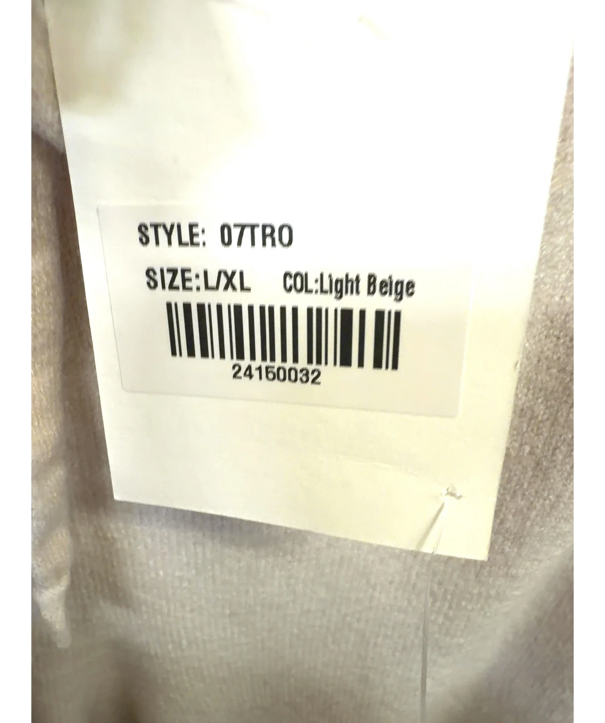 JAKI LONDON Beige Colour, size UK L/XL — label