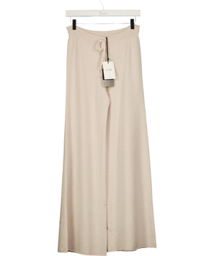Jaki London Beige Drawstring Wide Leg Trousers Uk L/Xl