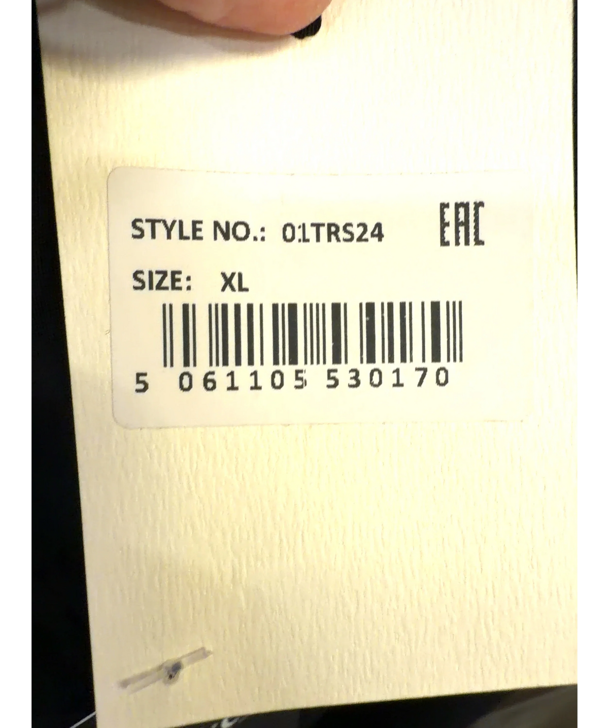 JAKI LONDON Black Gabriella, size UK XL — label