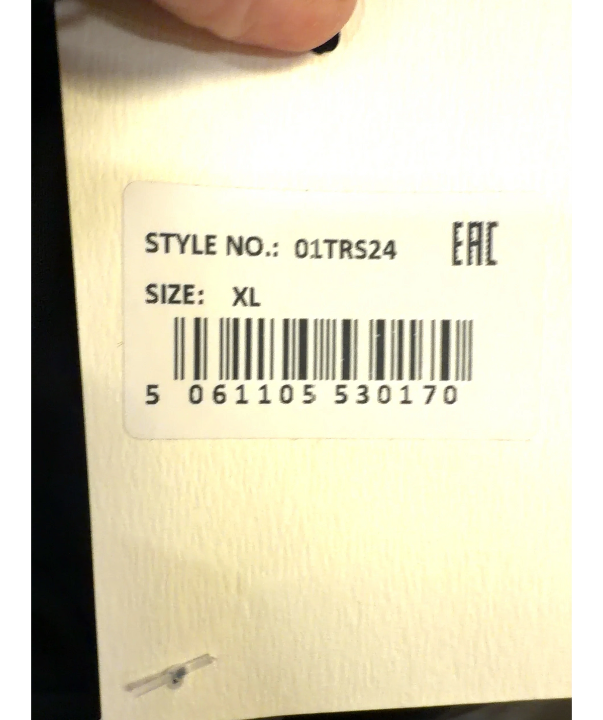 JAKI LONDON Black Gabriella, size UK XL — care label