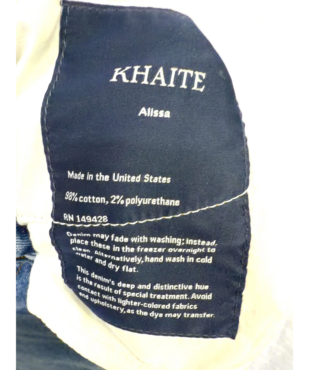 Khaite Blue Colour, size W26 — label