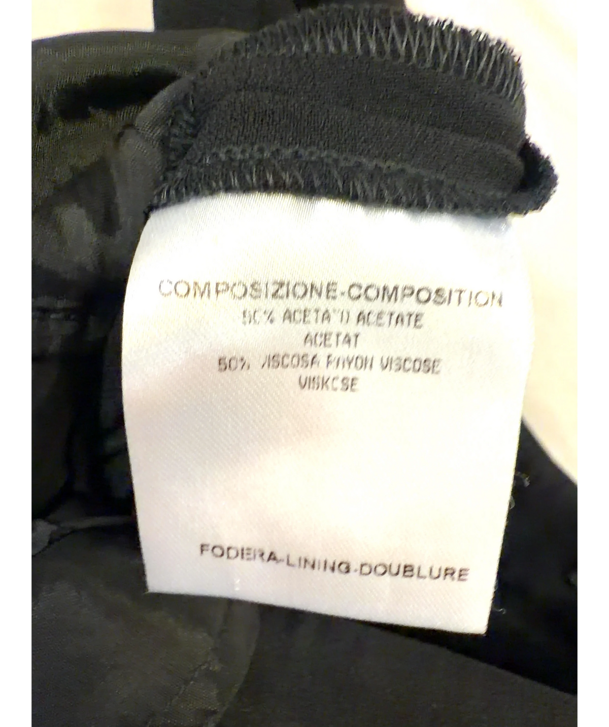 Alexander McQueen Black Colour, size UK 12 — label