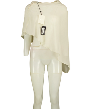 Jaki London Asymmetric Poncho Cream XL