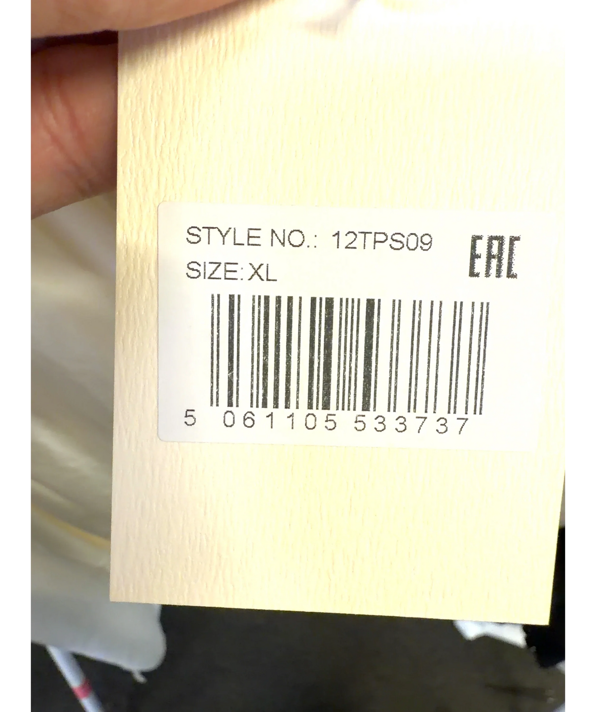 JAKI LONDON Cream Les Asymmetric Cowl Neck Satin Top, size UK XL — label