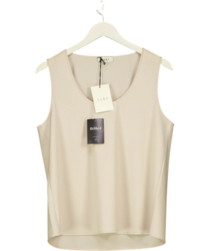 JAKI Liori Scoop Neck Vest Top Beige UK XL