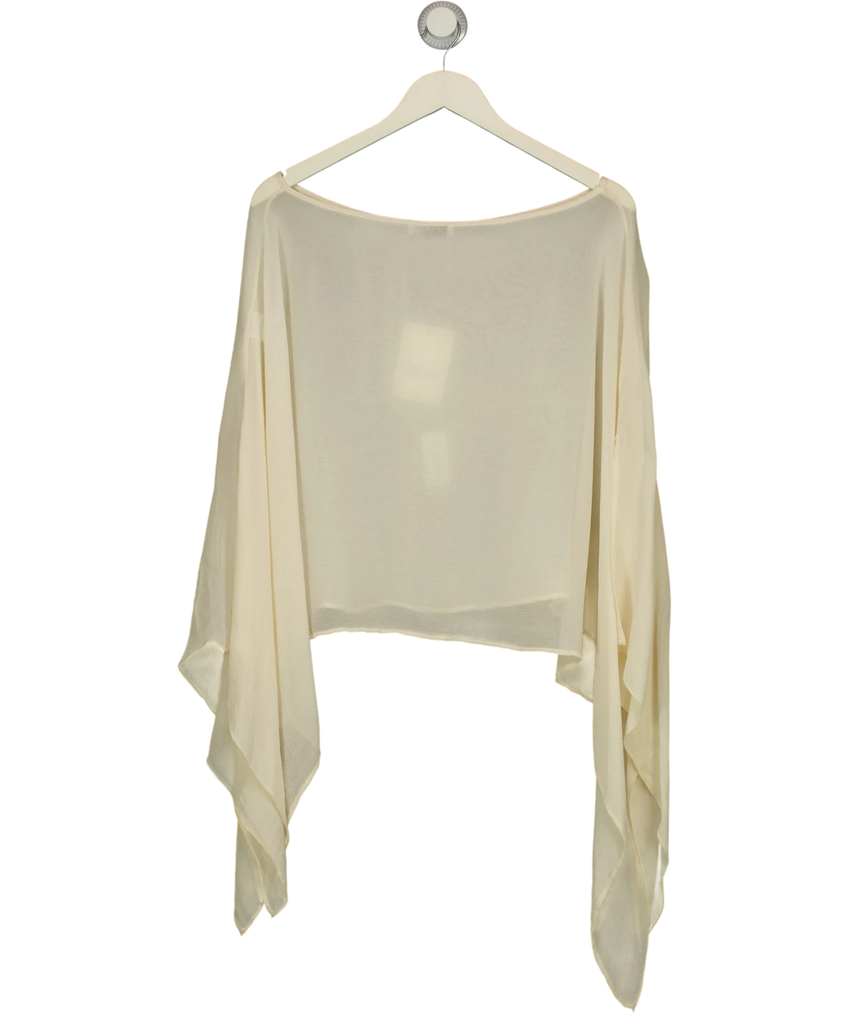 JAKI LONDON Cream Emberly Lightweight Poncho, size UK L/XL — back