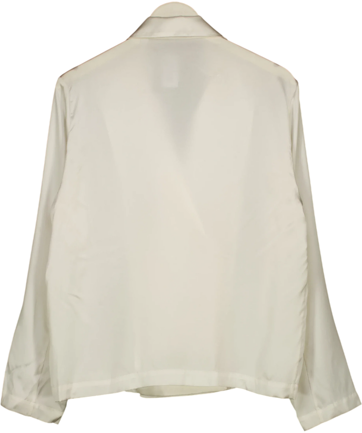 Dagmar White Db Silk Blazer Top, size UK M — back