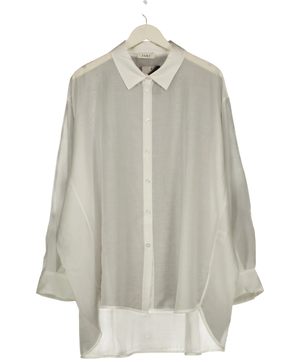 Jaki London White Sheer Oversized Shirt UK XL
