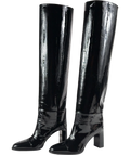 Jimmy Choo Black Caly Over The Knee 85, size UK 6 EU 39 👠 — front