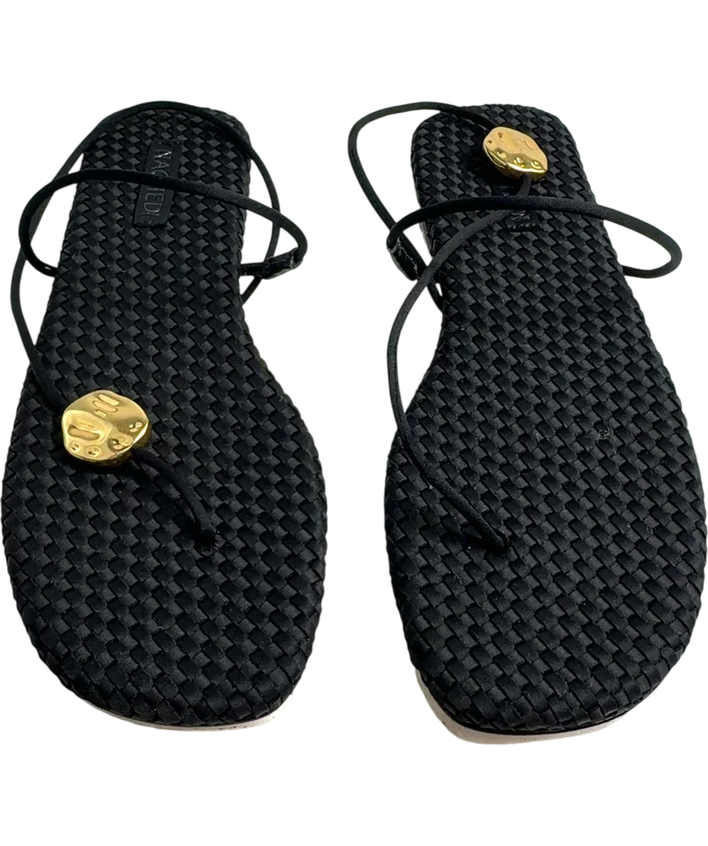 NAGHEDI Black Gaia Sandal, size UK 6 EU 39 👠 — detail