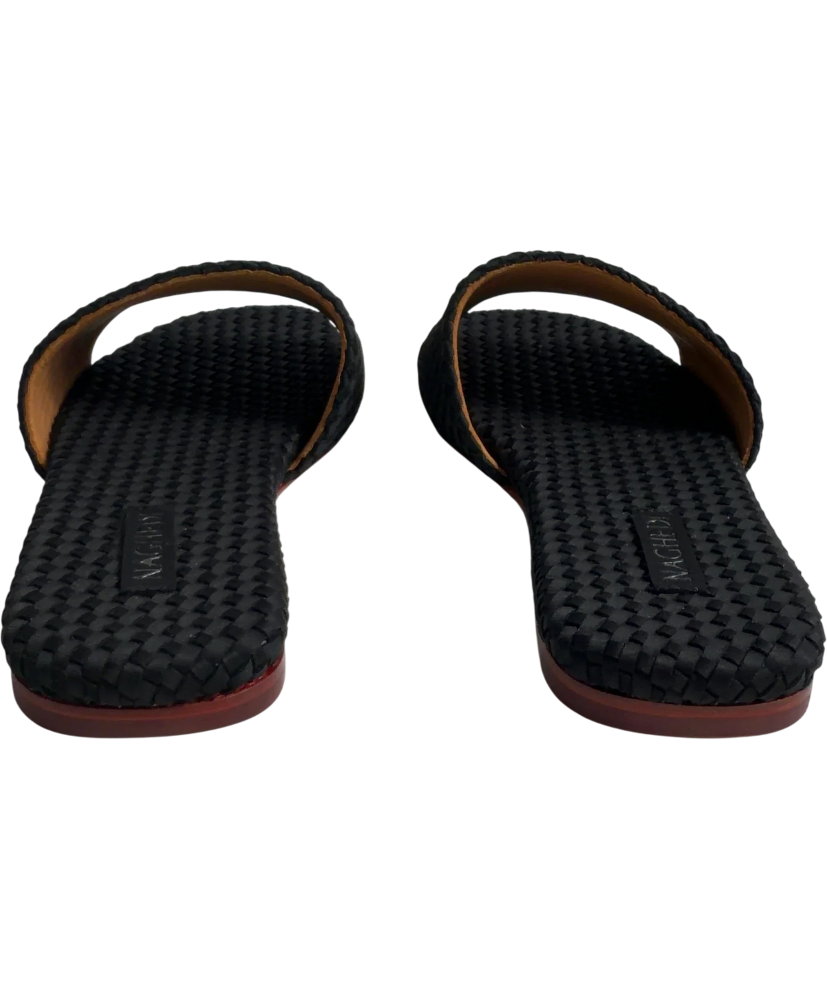 NAGHEDI Black ST.BARTHS SLIDE, size UK 6 EU 39 👠 — back