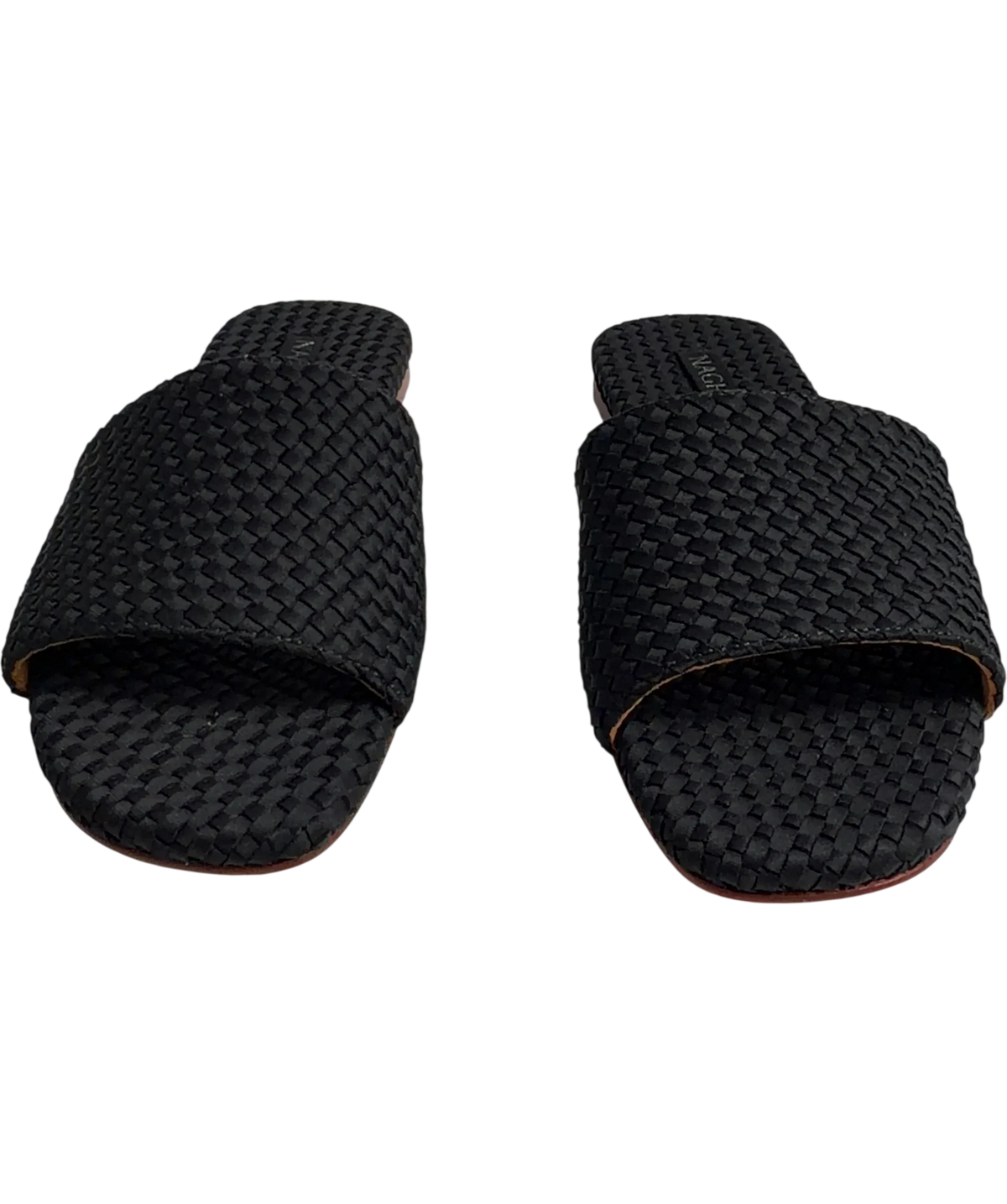 NAGHEDI Black ST.BARTHS SLIDE, size UK 6 EU 39 👠 — detail