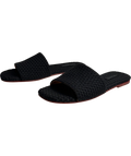 NAGHEDI Black ST.BARTHS SLIDE, size UK 6 EU 39 👠 — label