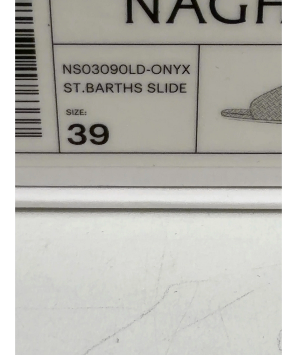 NAGHEDI Black ST.BARTHS SLIDE, size UK 6 EU 39 👠 — additional view