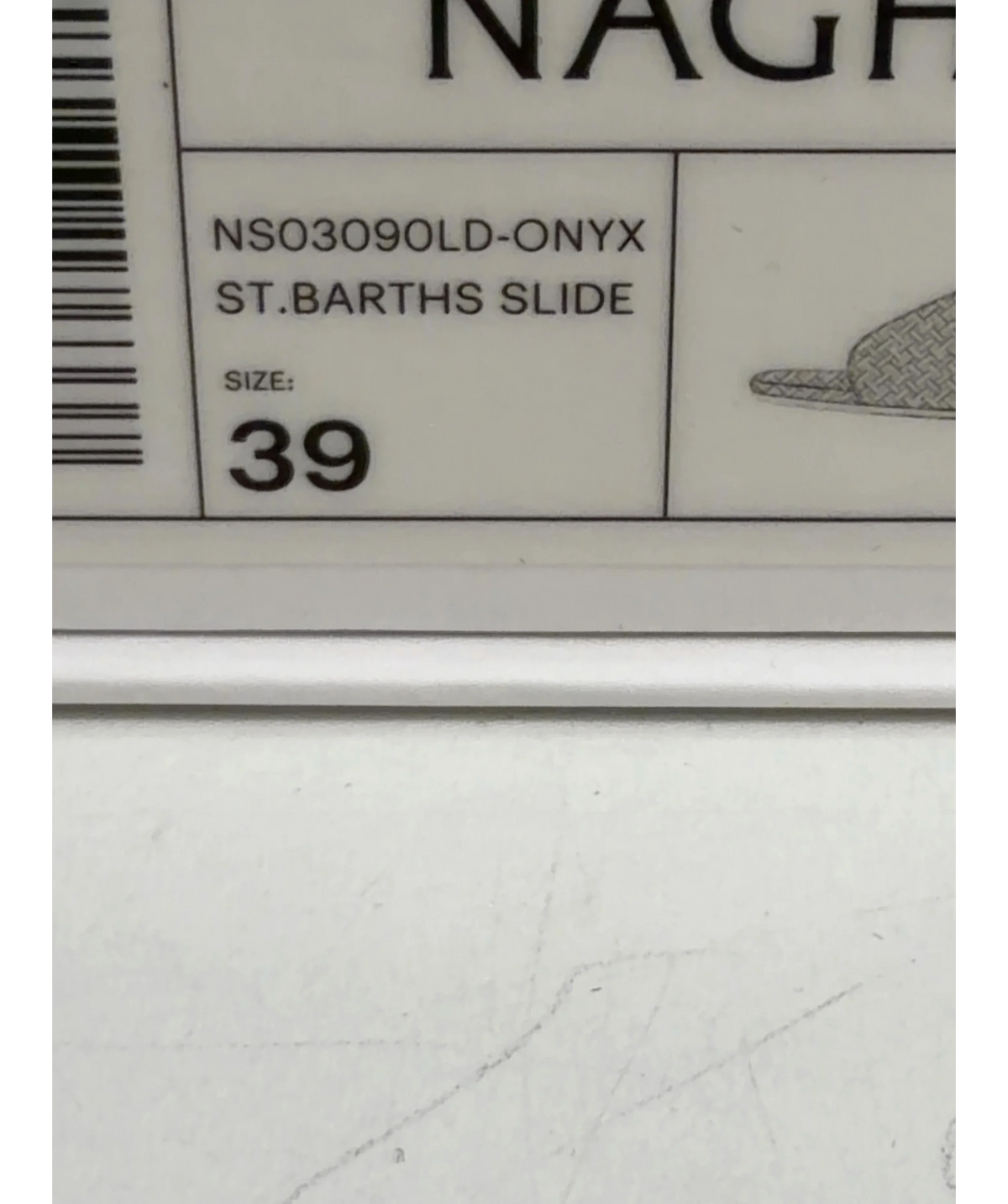 NAGHEDI Black ST.BARTHS SLIDE, size UK 6 EU 39 👠 — additional view