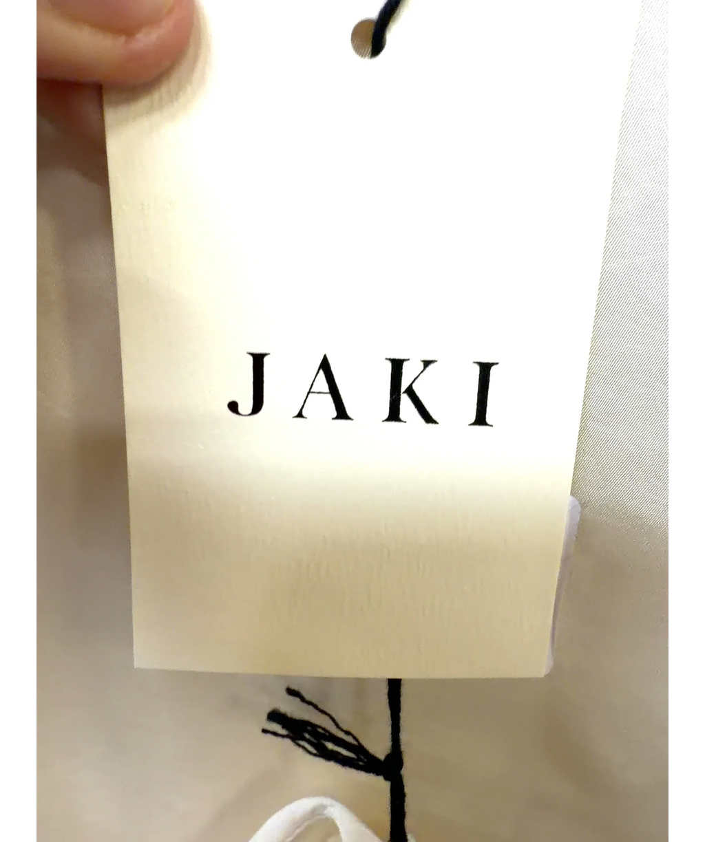 JAKI LONDON Cream Ruby Halterneck Satin Dress, size UK XL — detail