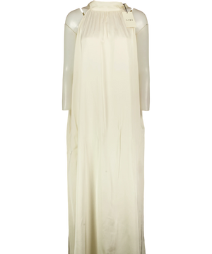 Jaki London Ruby Halterneck Satin Dress Cream XL
