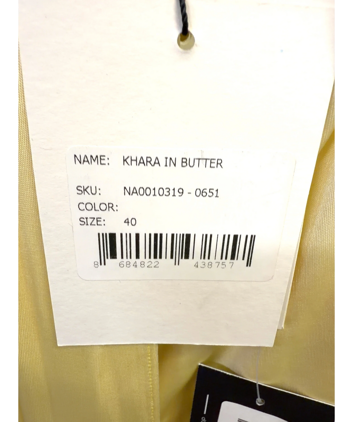 The New Arrivals Ilkyaz Ozel Yellow Khara mini dress, size UK 12 — care label