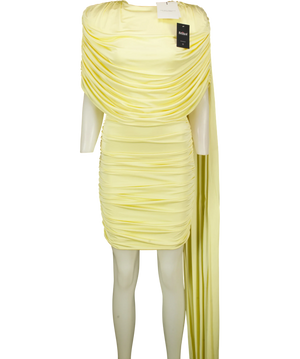 The New Arrivals Ilkyaz Ozel Khara Yellow Dress UK 12