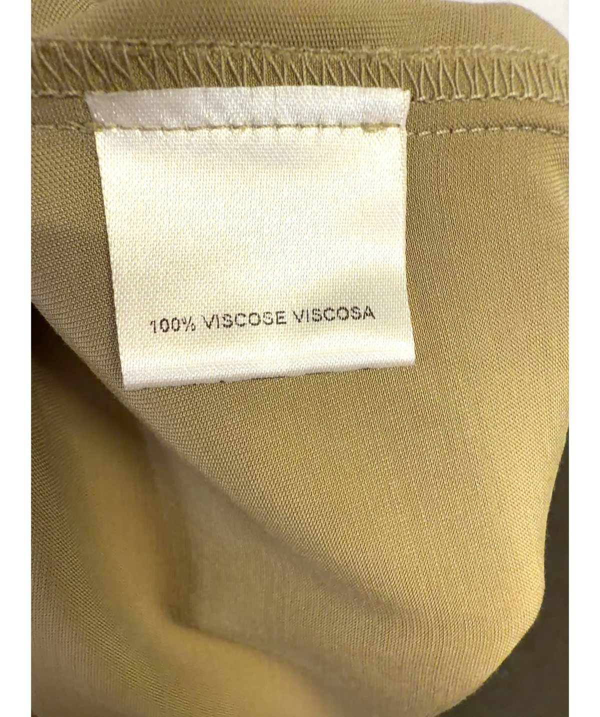 HOUSE OF DAGMAR Beige asymmetric midi dress — care label