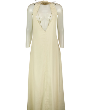 Nia Halter Maxi Dress Cream UK L