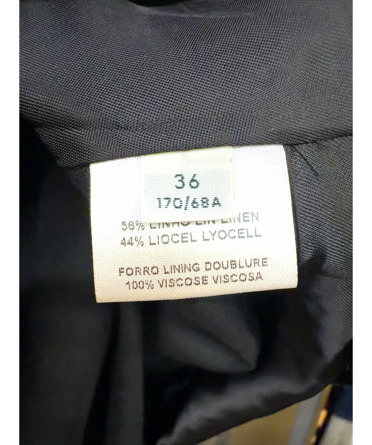 Dagmar Black Draped Midi Skirt, size UK 8 — care label