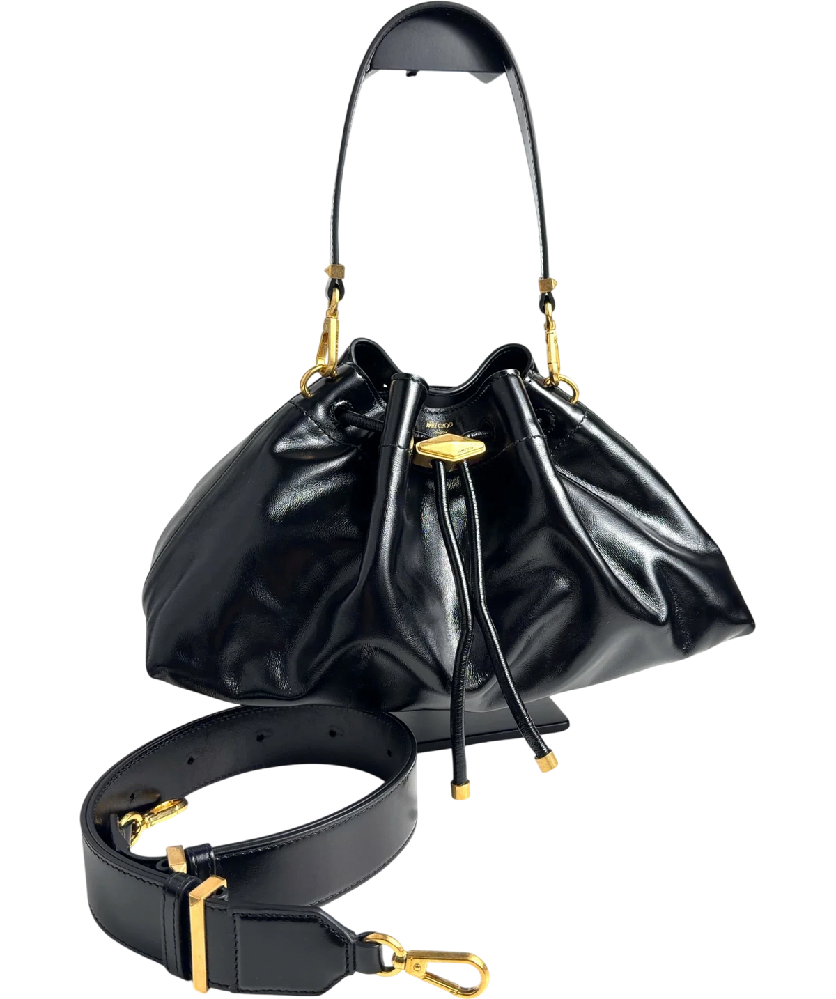 Jimmy Choo Black Cinch Small — view 8