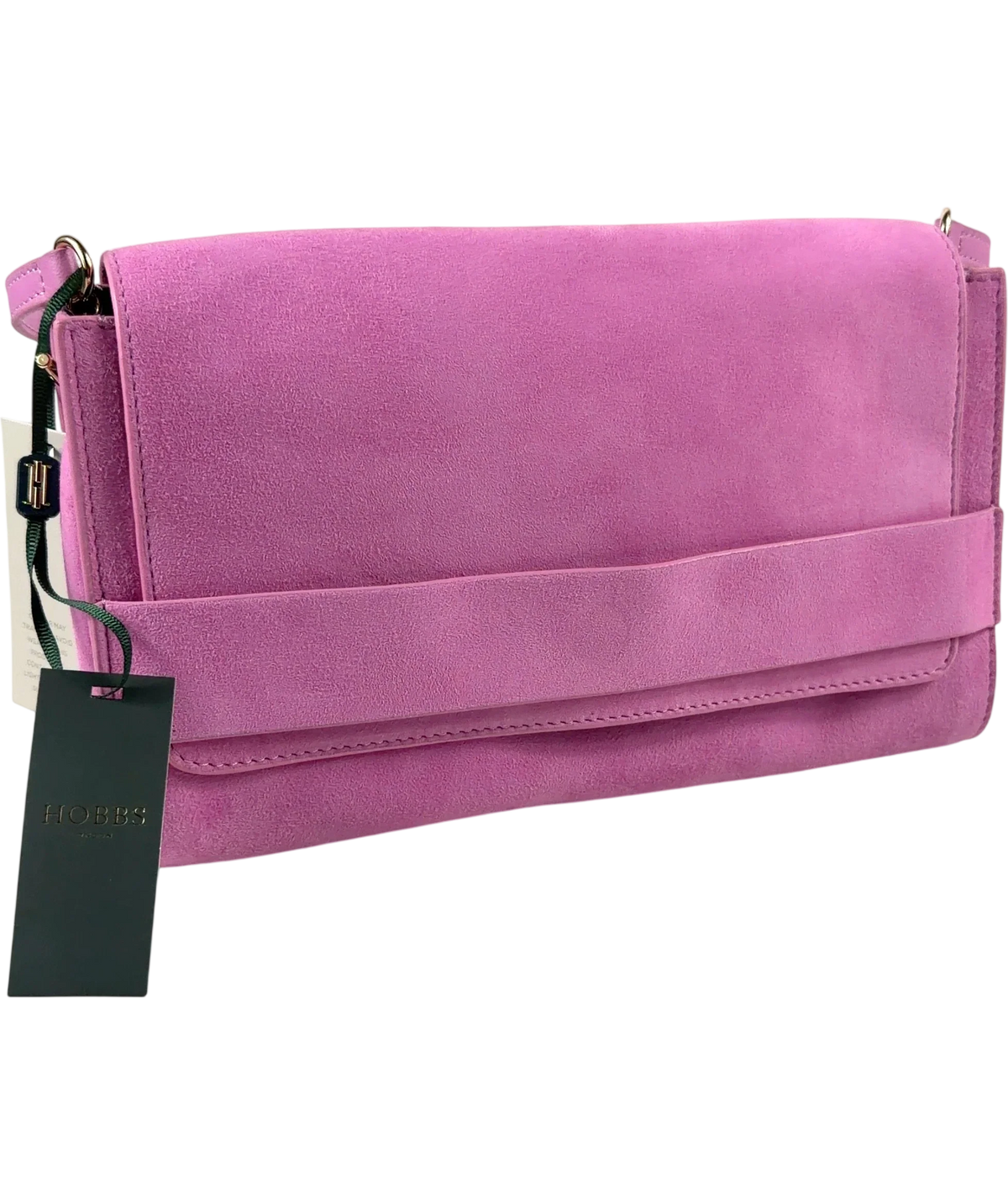 Hobbs Pink Cambridge Clutch — detail