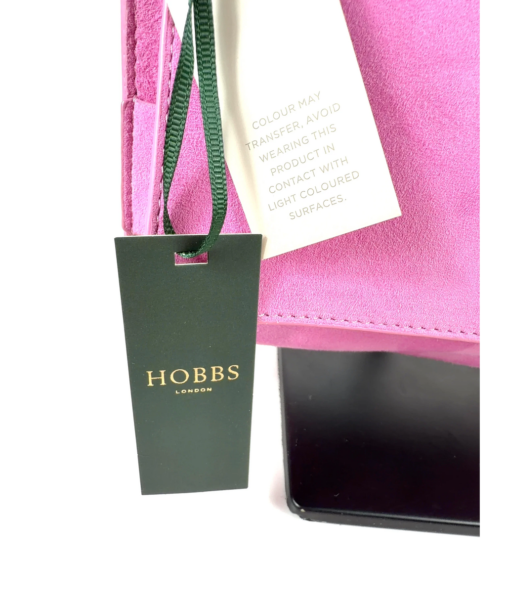 Hobbs Pink Cambridge Clutch — label