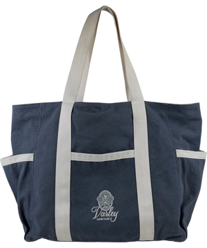 Varley Fairhaven Large Club Canvas Tote Bag Blue