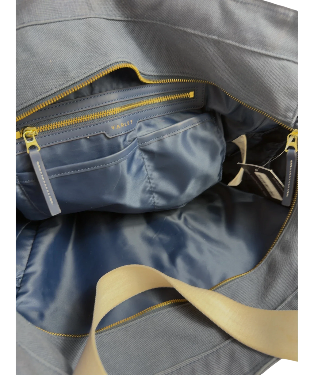 Varley Blue Fairhaven Large Club Tote Bag — detail