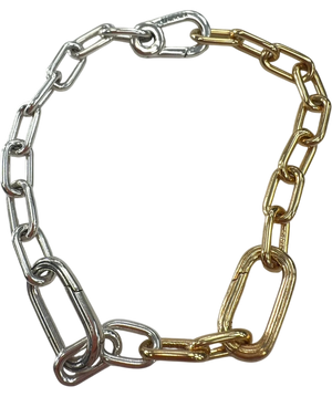 Pandora Me Two-Tone Link Chain Bracelet Metallic