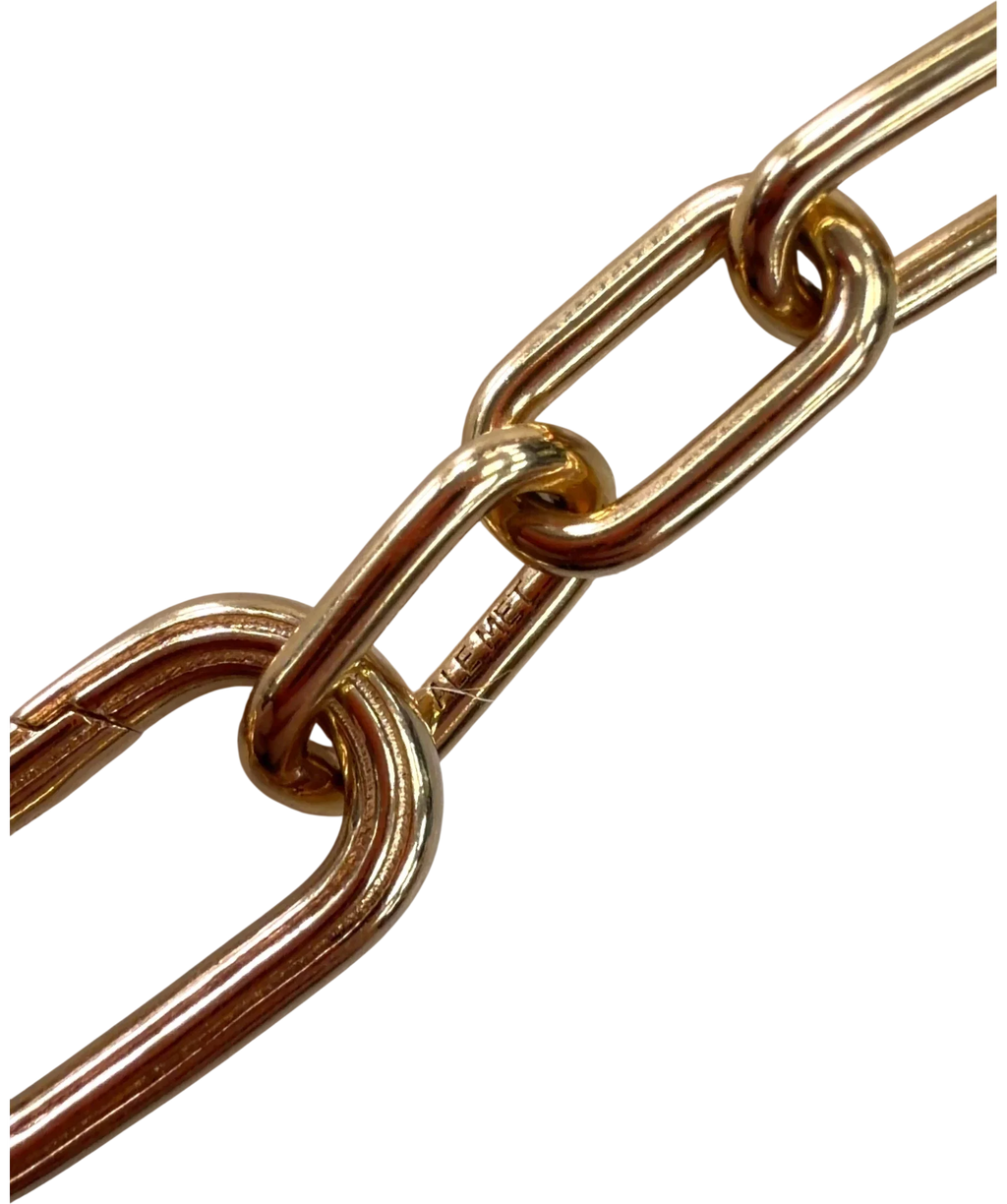 Pandora silver and gold ME Two-Tone Link Chain Bracelet, size No Size — back