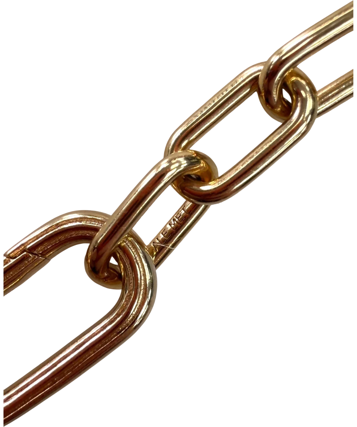 Pandora silver and gold ME Two-Tone Link Chain Bracelet, size No Size — back