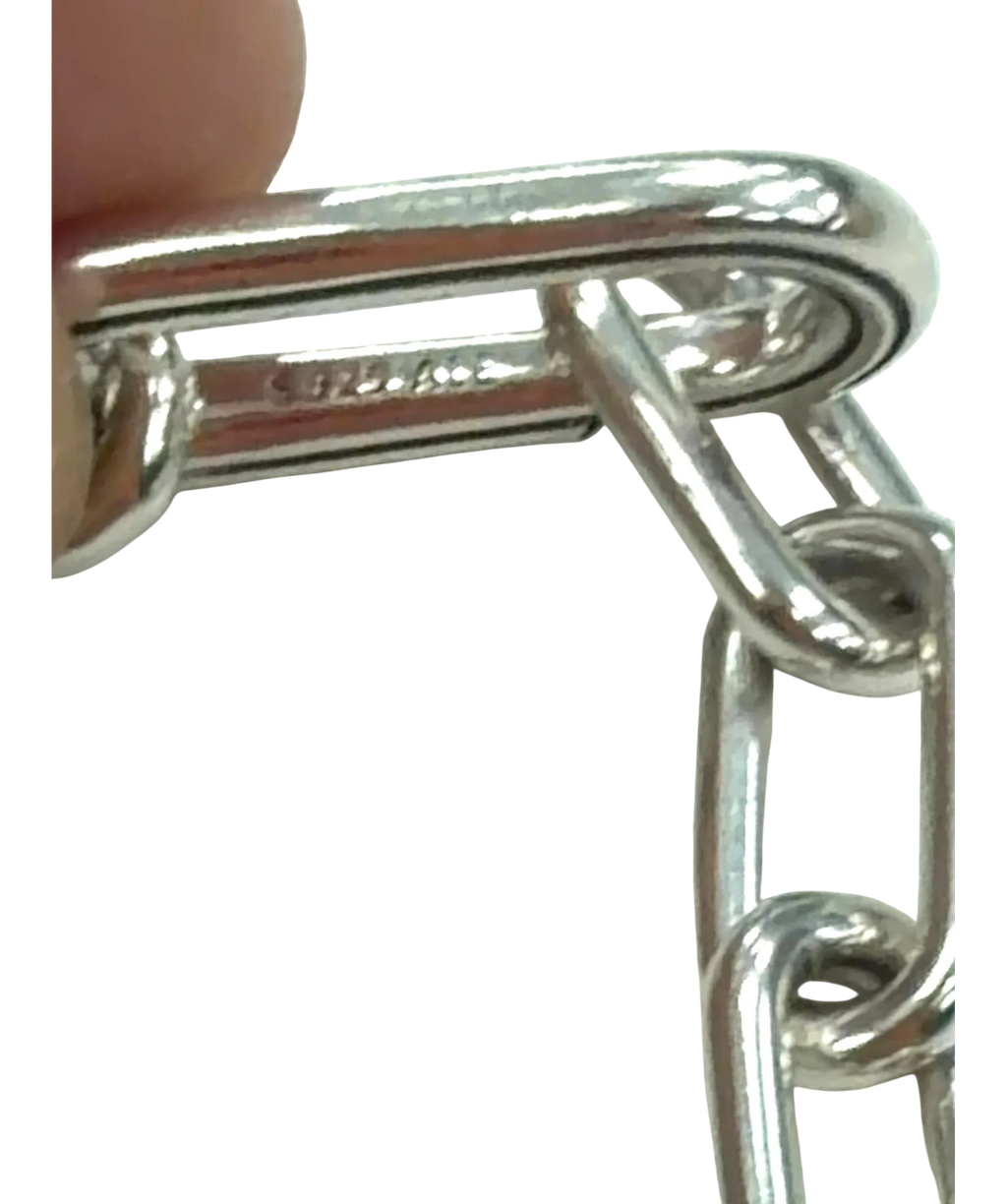 Pandora silver and gold ME Two-Tone Link Chain Bracelet, size No Size — fabric detail