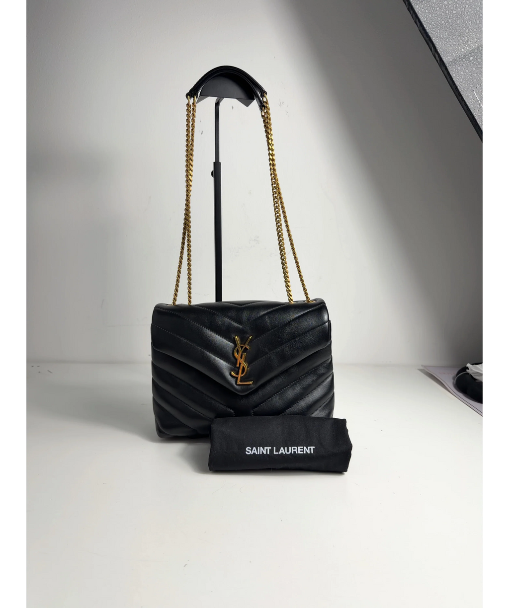 Saint Laurent Black Loulou — fabric detail