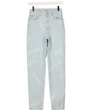 Fiorucci Scattered Logo High Rise Tara Jeans W24