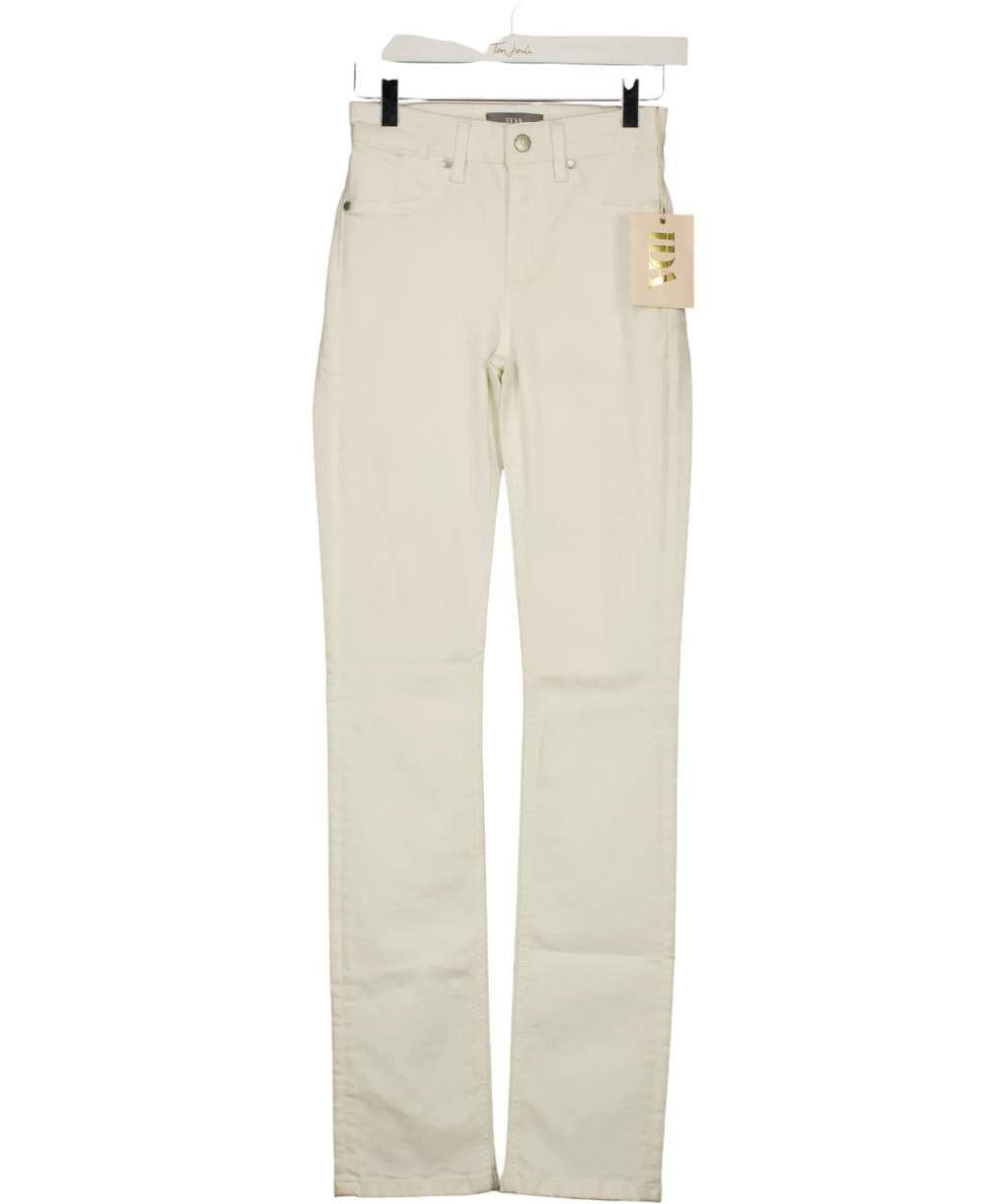 IDA White Jeanie the High Top Cigarette, size W24 — front