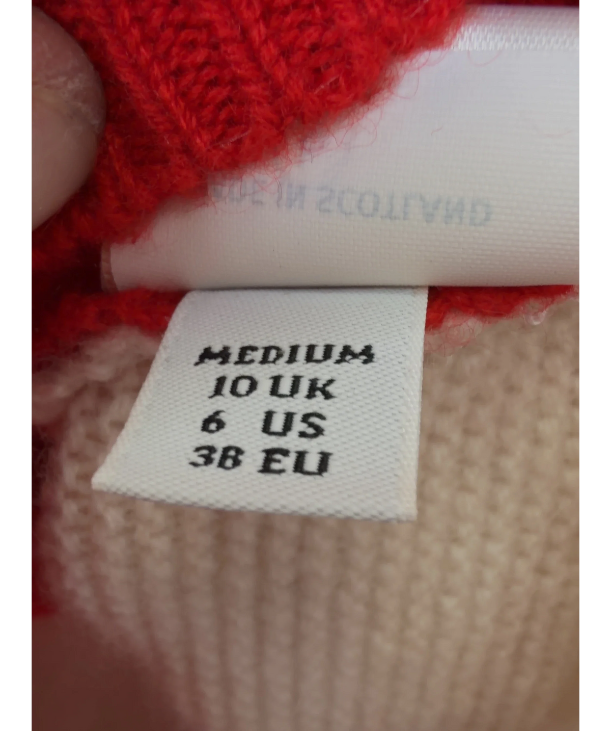 Jw Anderson Red Colour, size UK 10 — label