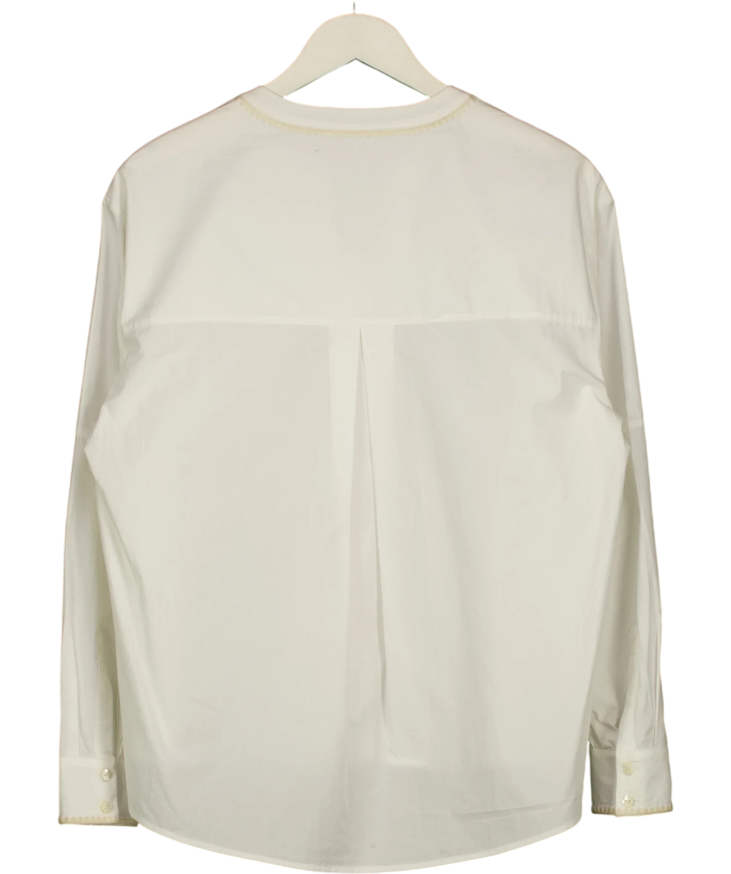 WYSE LONDON White Fiona Blouse, size UK S — back