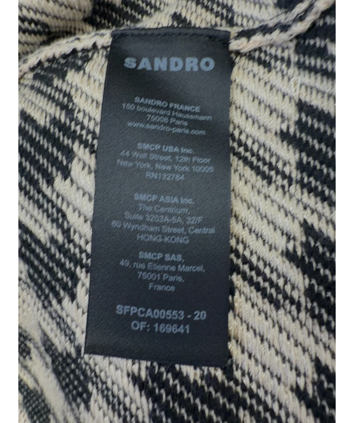 Sandro Black Colour, size UK S — label