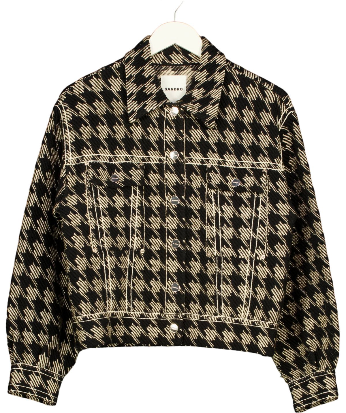 Sandro Black Colour, size UK S — front