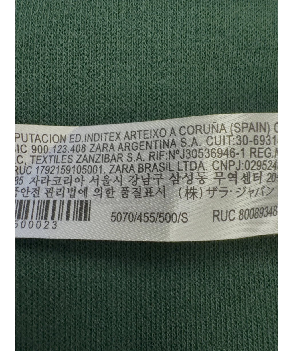 ZARA Green Colour, size UK S — label