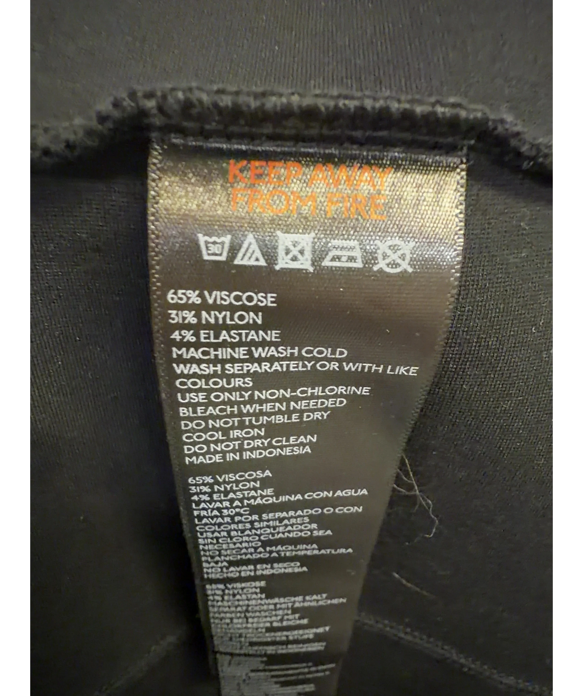 LIGHT BEFORE DARK Black Costaponte strapless black dress, size UK M — label