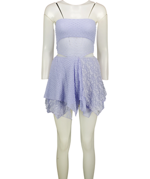 Naia Blue Harebell Lace Cut-Out Dress UK XS