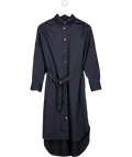 LOUNGEDRESS navy shirt dress — front