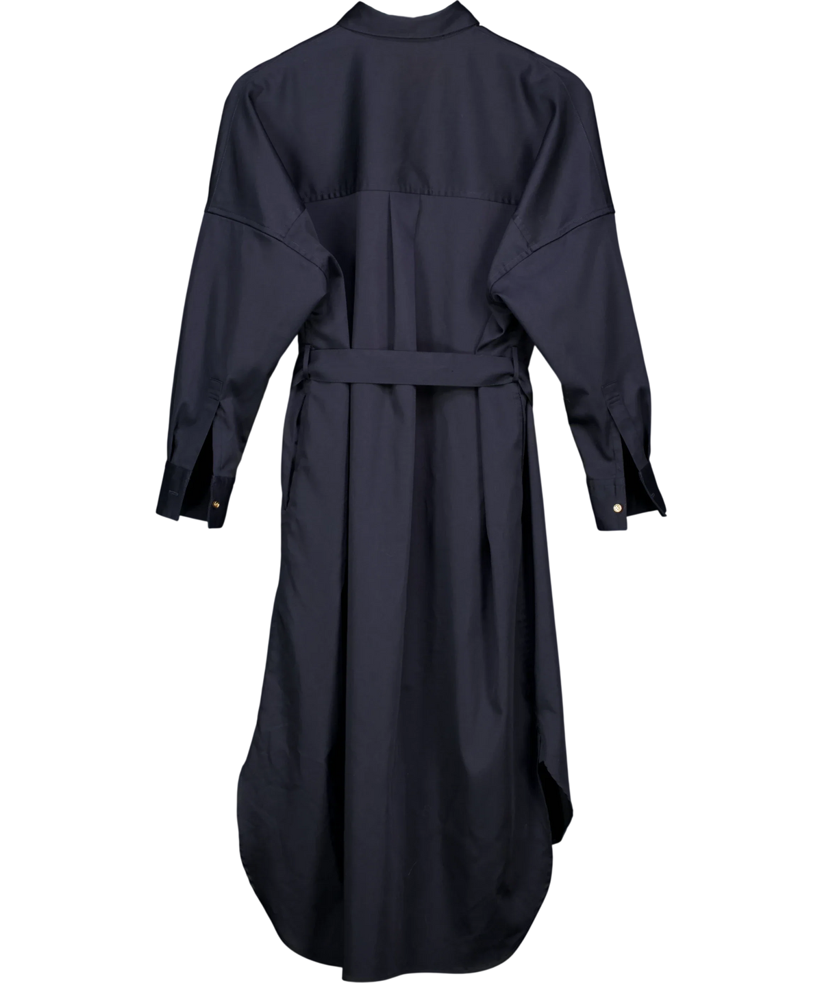 LOUNGEDRESS navy shirt dress — back