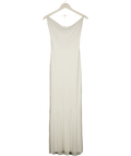 Natalie Rolt White cowl-neck maxi dress, size UK 4 — front