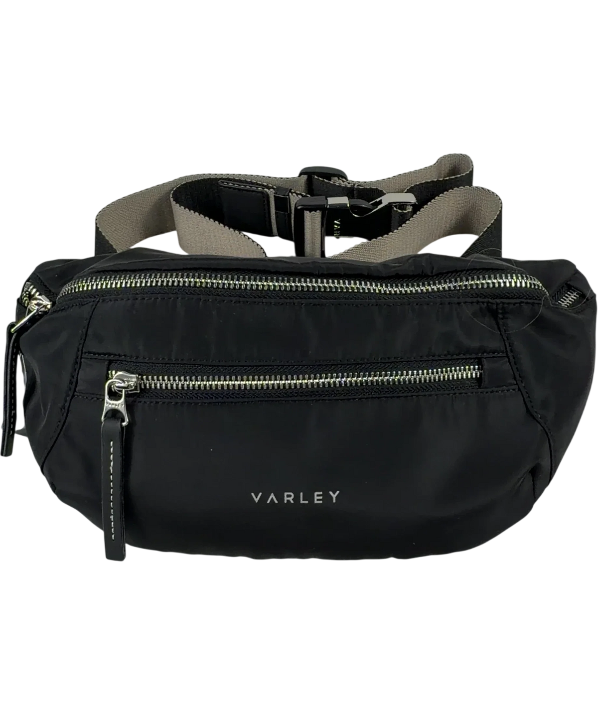 Varley Black Lasson Belt Bag — front