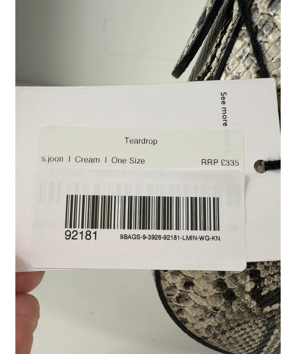 S.Joon Cream Teardrop — care label